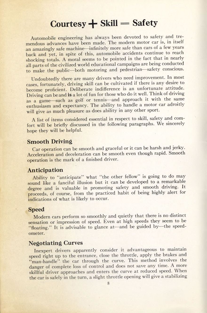 1938 Packard Super 8 and 12 Owners Manual Page 39